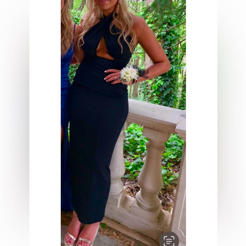 Black dress.